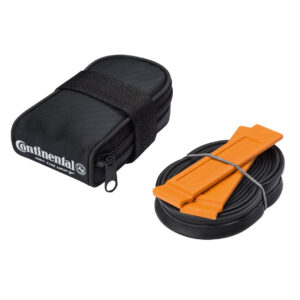 Continental Road Saddle bag With Race 700 X 20-25 Presta 42 mm Valve Tube And 2 Tyre Levers