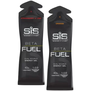 Alternative view of Science in Sport (SIS) Beta Fuel Energy Gel Box of 6 gels