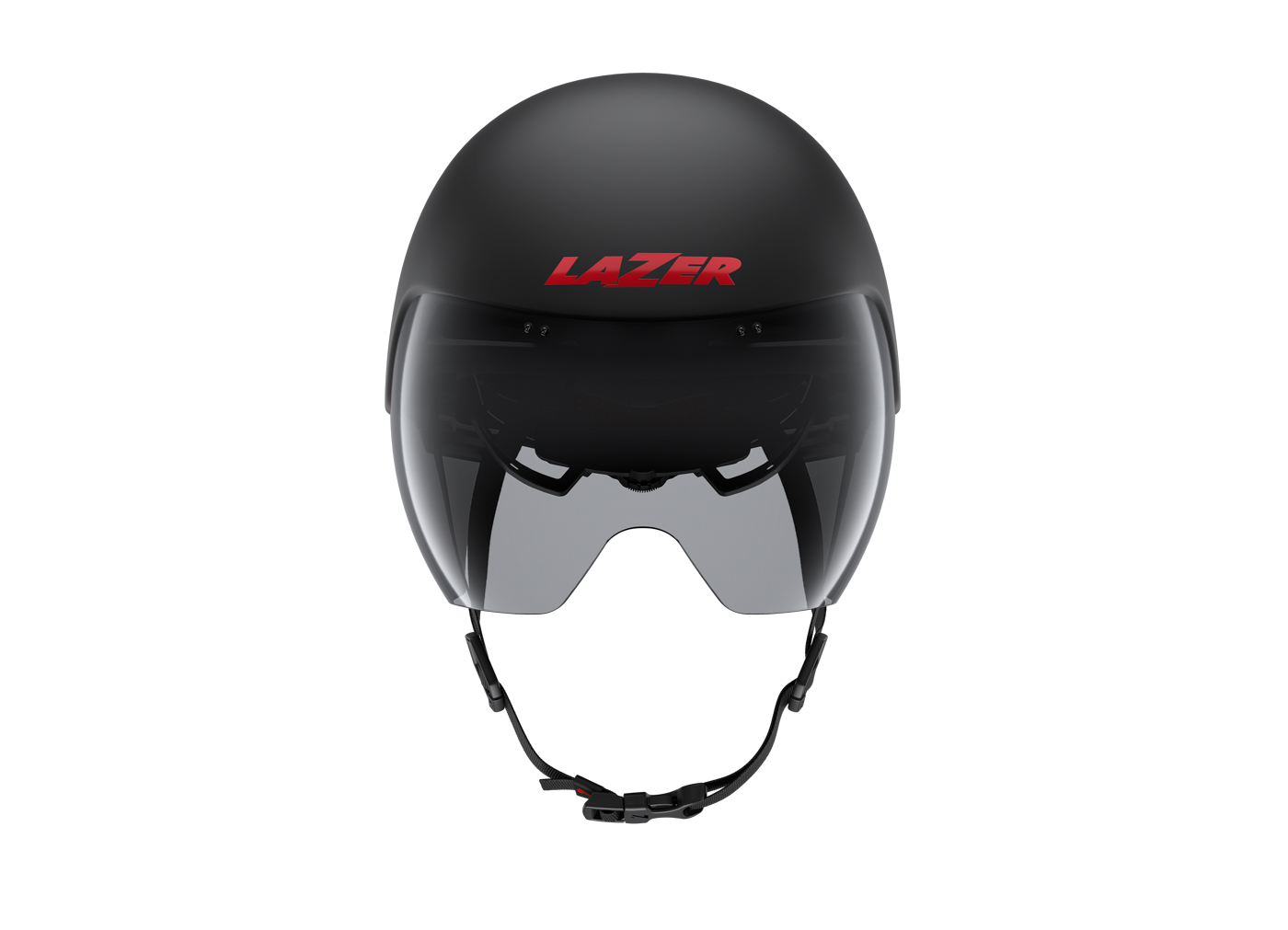 Lazer Volante KinetiCore Cycling Aero TT Helmet Matte Black Red / White Silver - Image 9