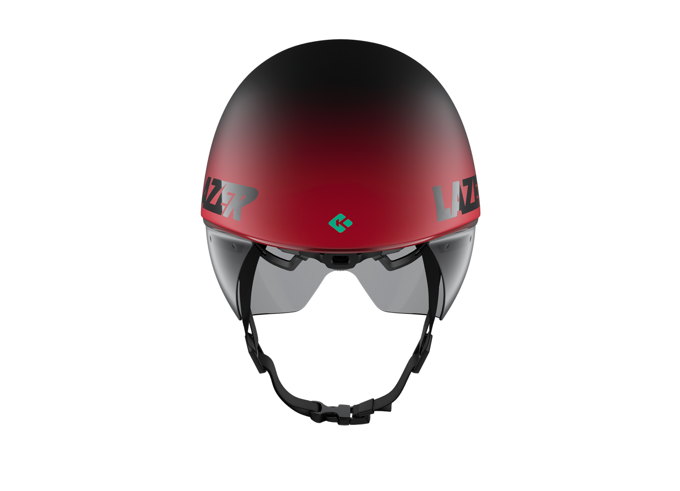Lazer Volante KinetiCore Cycling Aero TT Helmet Matte Black Red / White Silver - Image 11