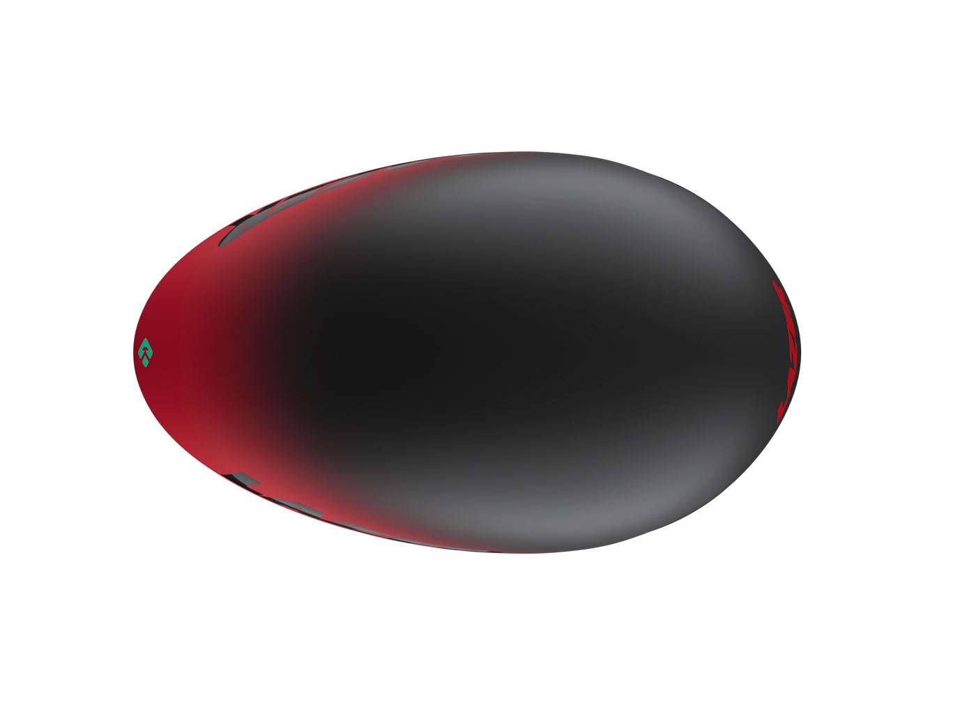 Lazer Volante KinetiCore Cycling Aero TT Helmet Matte Black Red / White Silver - Image 12