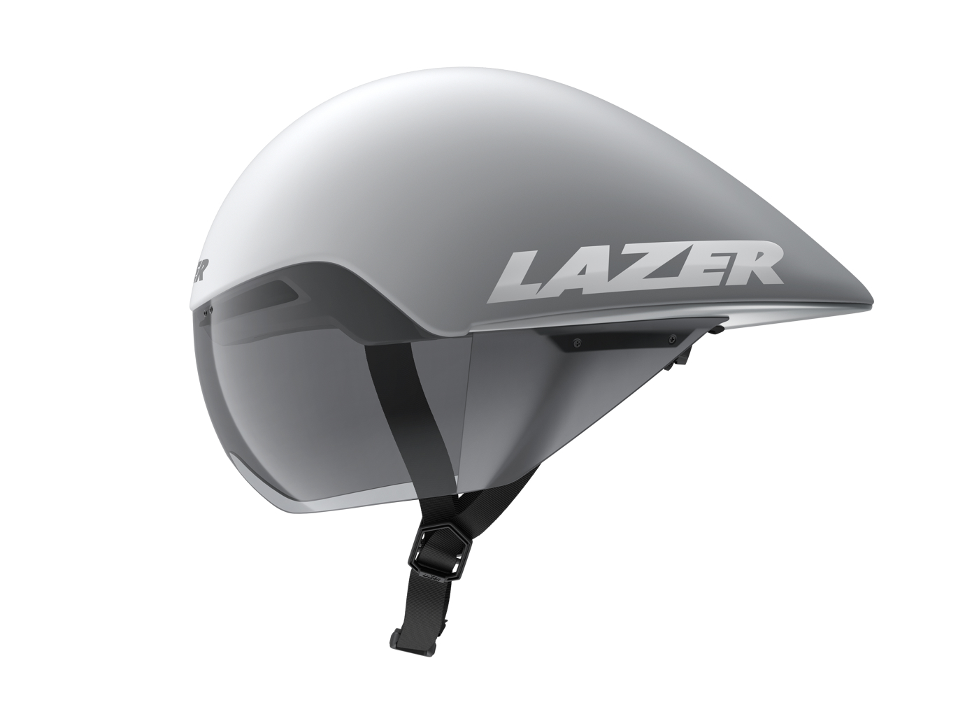 Lazer Volante KinetiCore Cycling Aero TT Helmet Matte Black Red / White Silver - Image 4