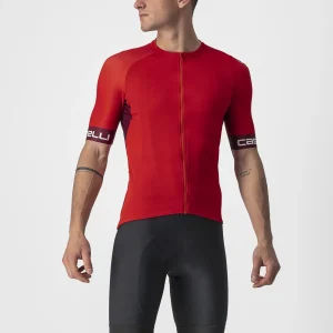 Castelli Entrata VI Red / Bordeaux Jersey