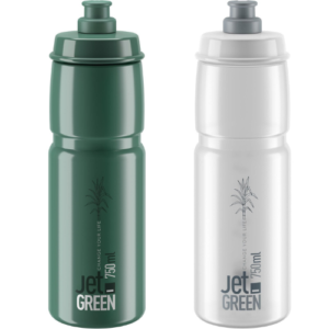 Elite Jet Green Clear / Bio Green Cycling Water Bottle 550ml / 750ml