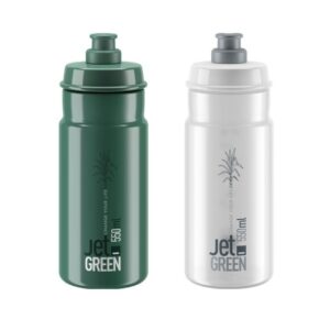 Alternative view of Elite Jet Green Clear / Bio Green Cycling Water Bottle 550ml / 750ml