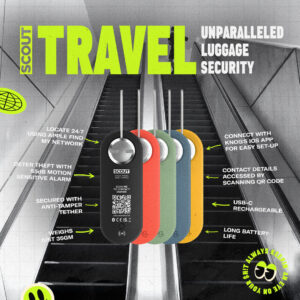 Knog Scout Travel - Smart Luggage Tag, Finder & Alarm