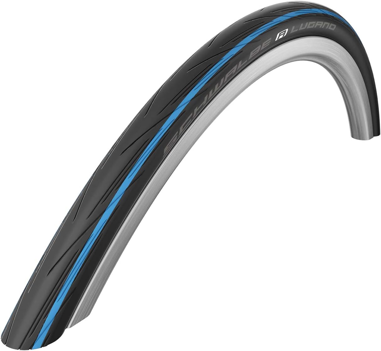 Schwalbe Lugano 700c x 25 mm Black / Blue Wire Bike Tyre - Image 2