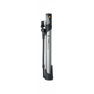 Topeak Turbo Morph Mini Floor Pump with Gauge, Silver / Black