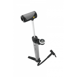 Alternative view of Topeak Turbo Morph Mini Floor Pump with Gauge, Silver / Black