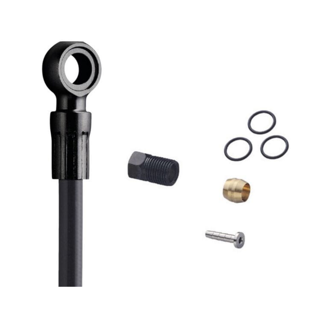 Shimano SM-BH90 XTR Cuttable Disc Brake Hose - Straight Banjo, Rear, Black