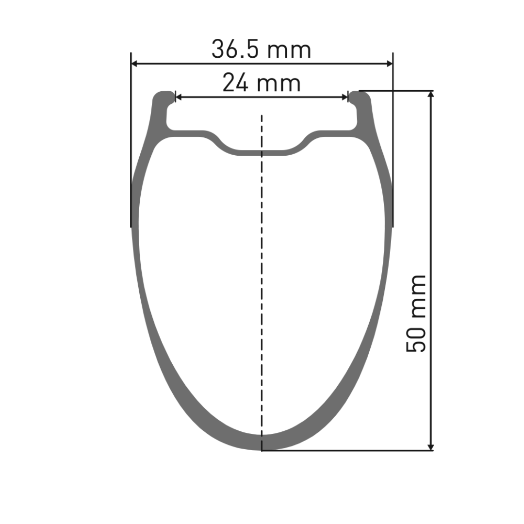 DT Swiss GRC 1400 DICUT Disc Brake 50mm Deep Carbon Clincher Wheel - Image 5
