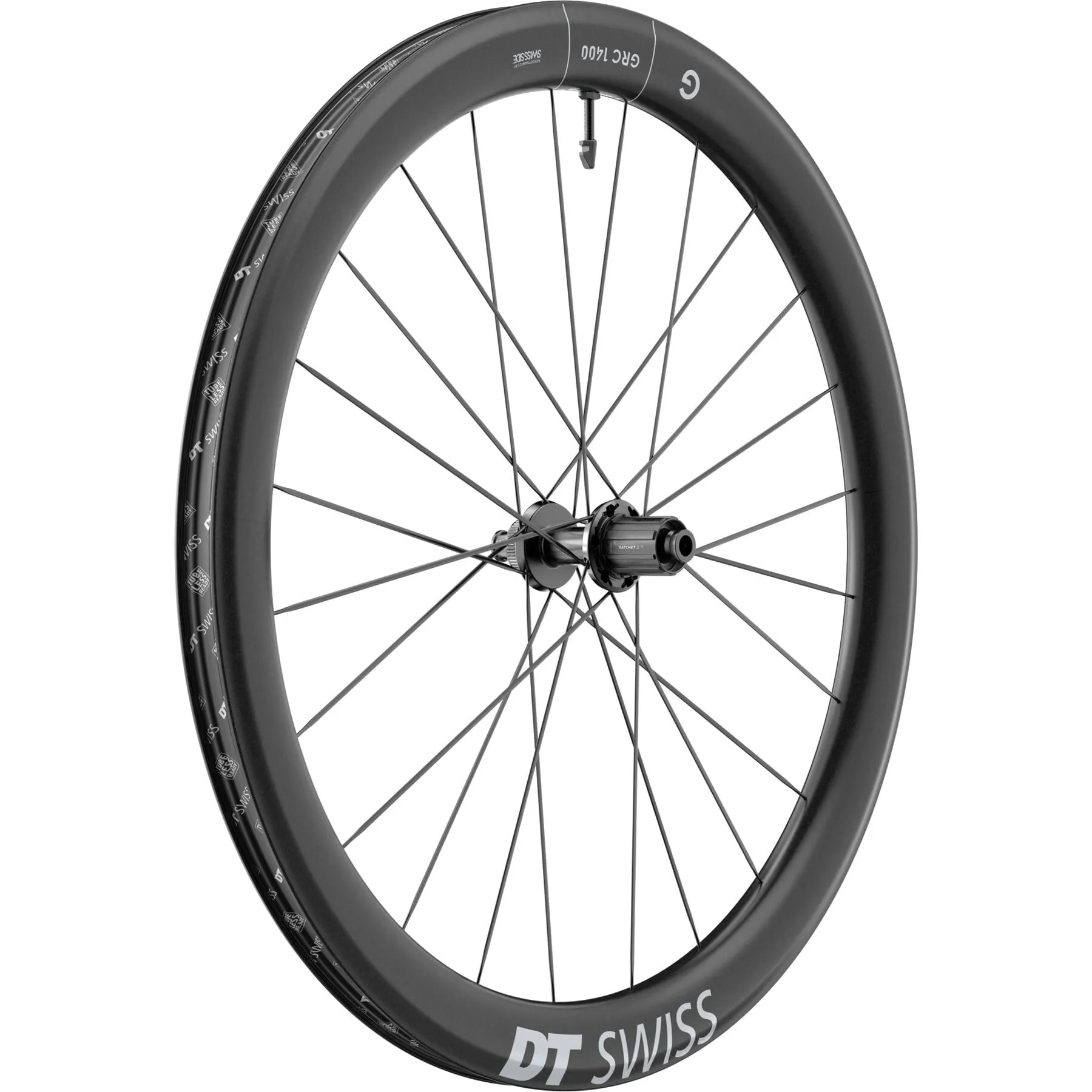 DT Swiss GRC 1400 DICUT Disc Brake 50mm Deep Carbon Clincher Wheel - Image 3
