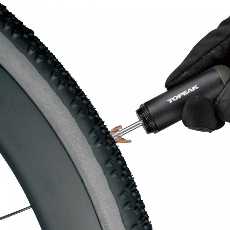 Kit De Réparation Et Gonflage Topeak Tubi Master X – Tête 2-en-1 CO2 – Compatible Presta Et Schrader – Sangle De Montage Incluse – Sans Cartouche CO2