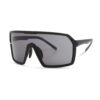 Madison Crypto Sunglasses Matte Black with Black Mirror Lens