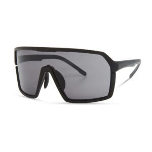 Madison Crypto Sunglasses Matte Black with Black Mirror Lens