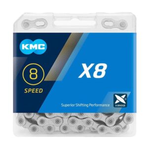 KMC X8 8 Speed Silver Chain
