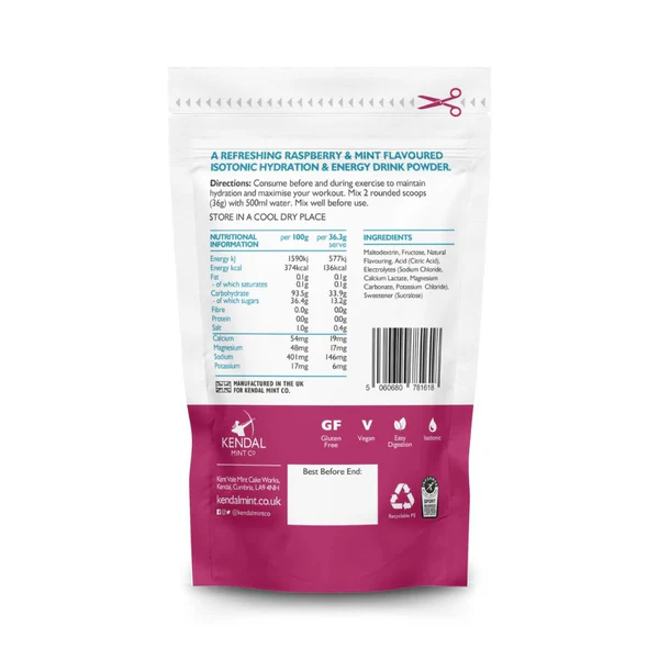 KMC Kendal Mint Co ISO MIX Isotonic Hydration Powder 1kg - Image 4