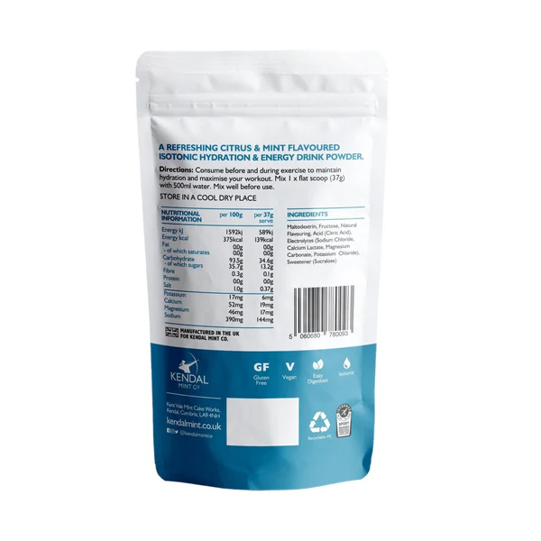 KMC Kendal Mint Co ISO MIX Isotonic Hydration Powder 1kg - Image 8