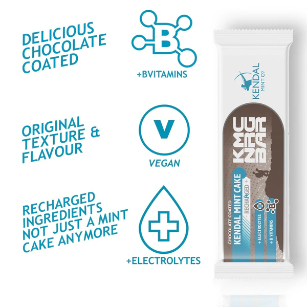 KMC NRG BAR Chocolate Coated Kendal Mint Cake Recharged Energy Cake - Image 2