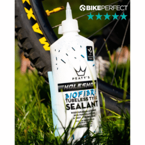 Alternative view of Peaty's Holeshot Biofibre Tubeless Sealant