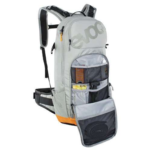 EVOC FR Enduro E-Ride Protector MTB Backpack Stone/Bright Orange 16L - Image 5
