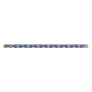 SRAM Chain Red E1 Flattop W/Powerlock 12 Speed - Rainbow - 114 links