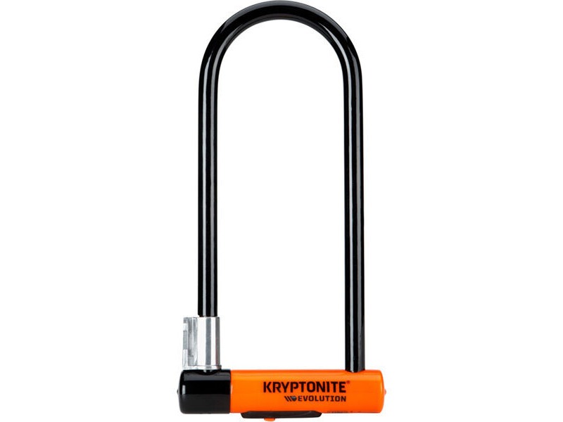 Kryptonite Evolution Long Shackle U-Lock with Flexframe Bracket Sold Secure Gold
