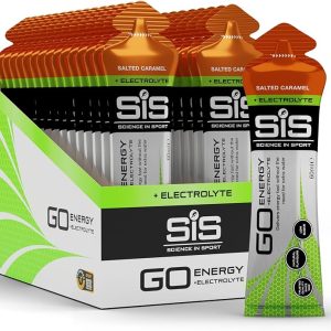 Science in Sport SIS GO Energy Electrolyte Gel - Box of 30 Gels - Salted Caramel