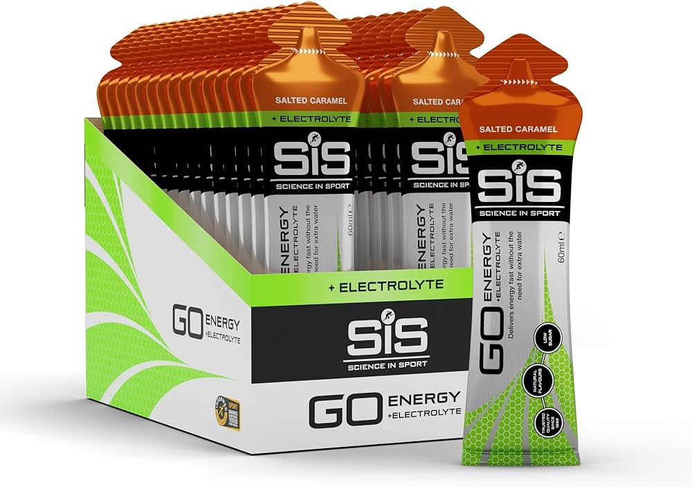 Science in Sport SIS GO Energy Electrolyte Gel - Box of 30 Gels - Salted Caramel