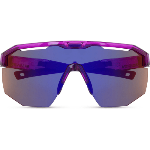 Madison Cipher Crystal Gloss Purple Sunglasses - Purple Mirror Lens - Image 5