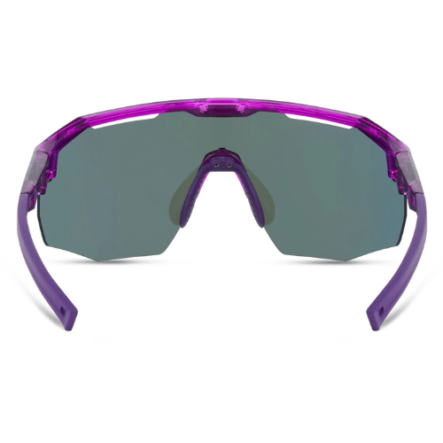 Madison Cipher Crystal Gloss Purple Sunglasses - Purple Mirror Lens - Image 3