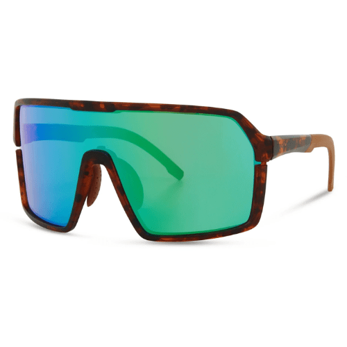 Madison Crypto Dark Tortoiseshell Sunglasses - 3 Lens Pack - Green Mirror / Amber / Clear