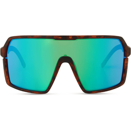Madison Crypto Dark Tortoiseshell Sunglasses - 3 Lens Pack - Green Mirror / Amber / Clear - Image 4