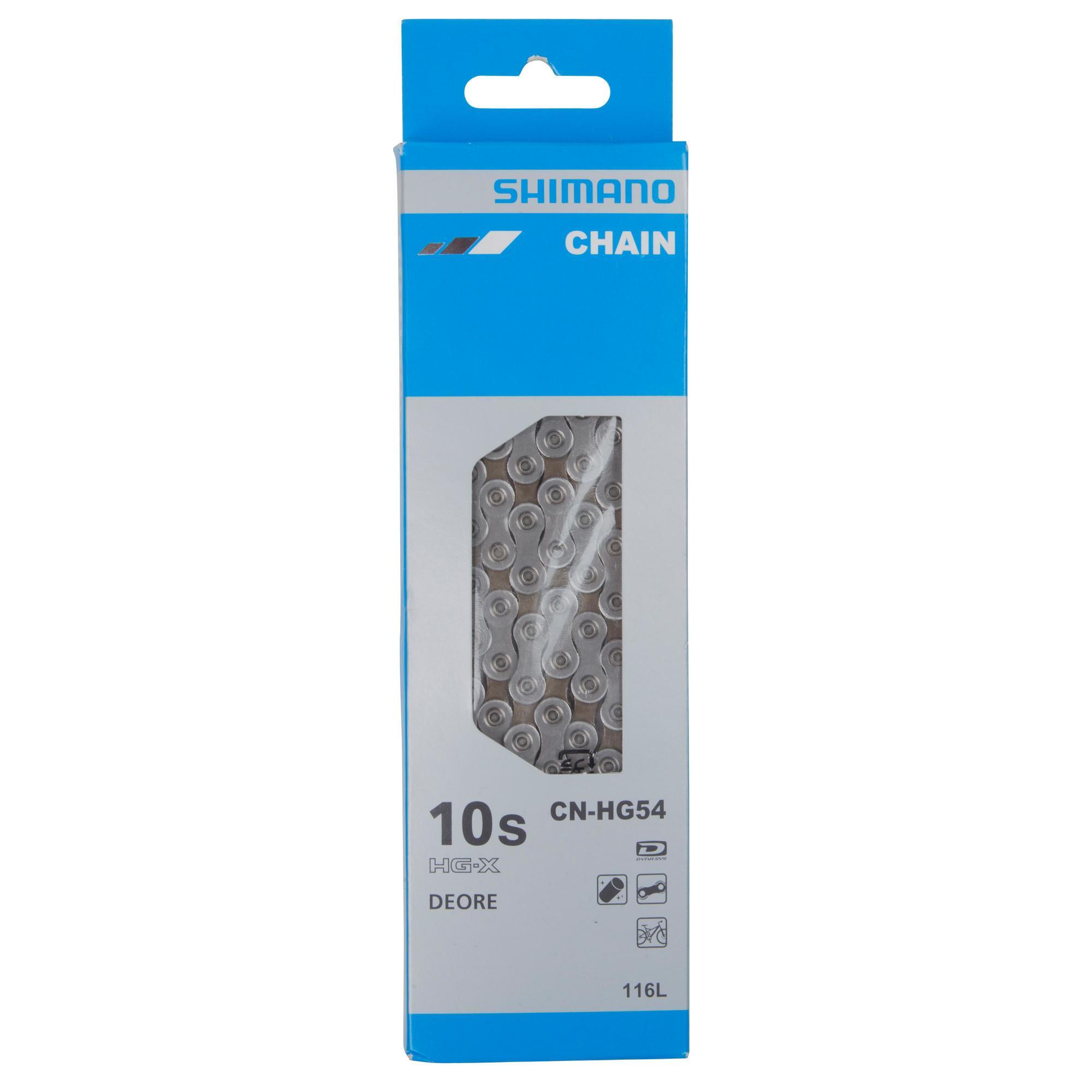 Shimano HG54 Deore 10 Speed 116 Link Chain