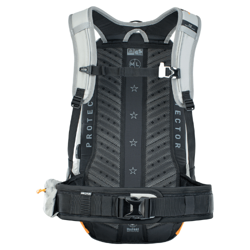 Alternative view of EVOC FR Enduro E-Ride Protector MTB Backpack Stone/Bright Orange 16L