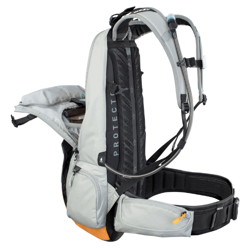 EVOC FR Enduro E-Ride Protector MTB Backpack Stone/Bright Orange 16L - Image 11
