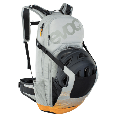 EVOC FR Enduro E-Ride Protector MTB Backpack Stone/Bright Orange 16L - Image 3