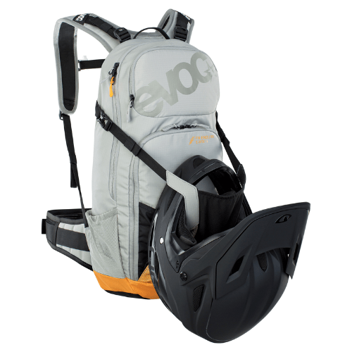 EVOC FR Enduro E-Ride Protector MTB Backpack Stone/Bright Orange 16L - Image 4