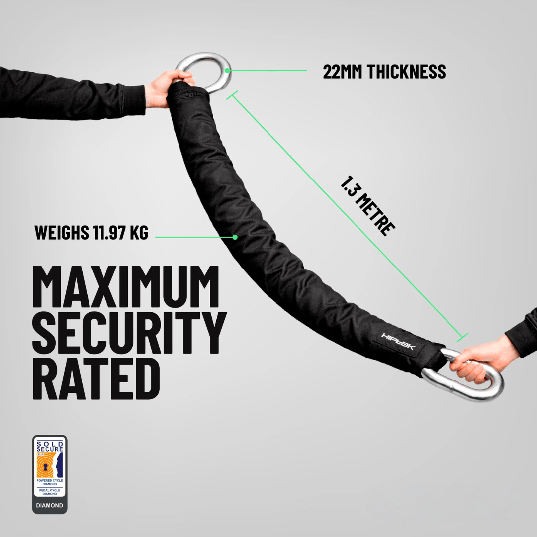 Alternative view of Hiplok Mega Chain Motorcycle Chain Lock
