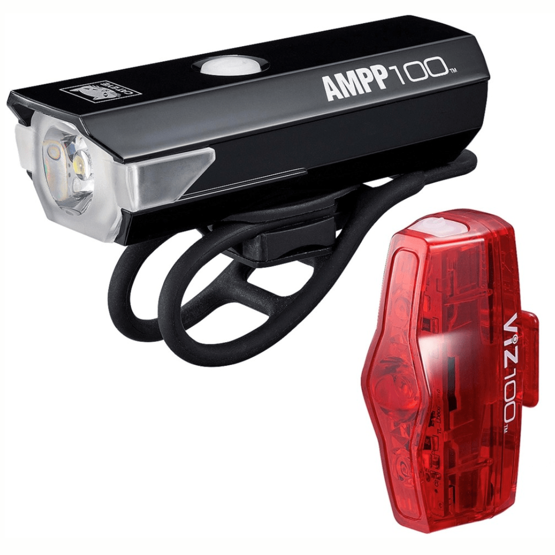 CatEye AMPP 400S / VIZ 100 Bike Light Set 2025