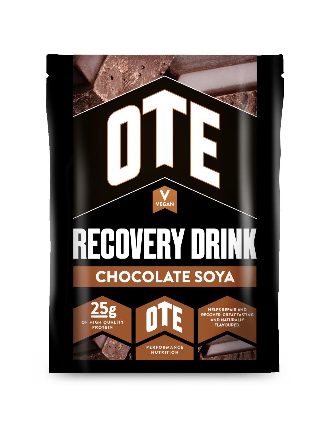OTE Chocolate Whey Protein Chocolate Soya Protein Drink 14 Sachets