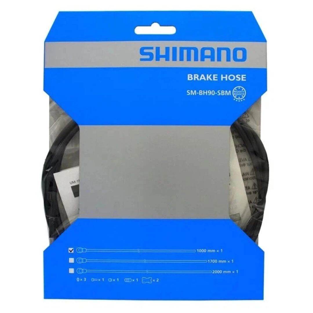 SM-BH90 XTR Disc Brake Cuttable Hose, Straight Banjo, Front, Black