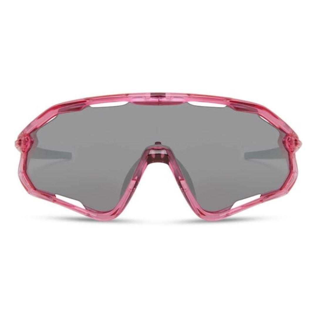 Alternative view of Madison Code Breaker Crystal Gloss Pink Sunglasses with 3 Pack of Lenses