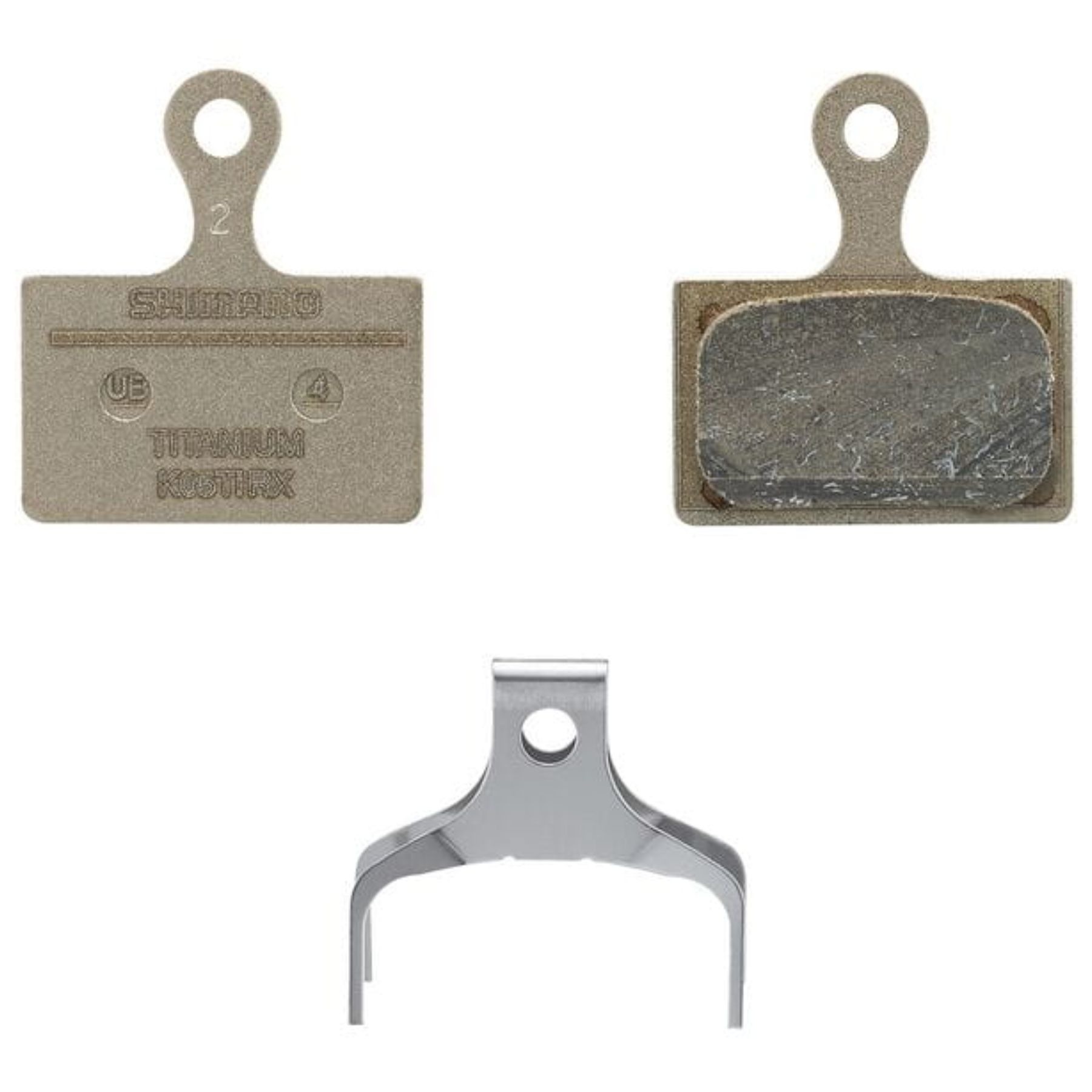 Shimano K05TI-RX Resin Brake Disc Pads Titanium Back