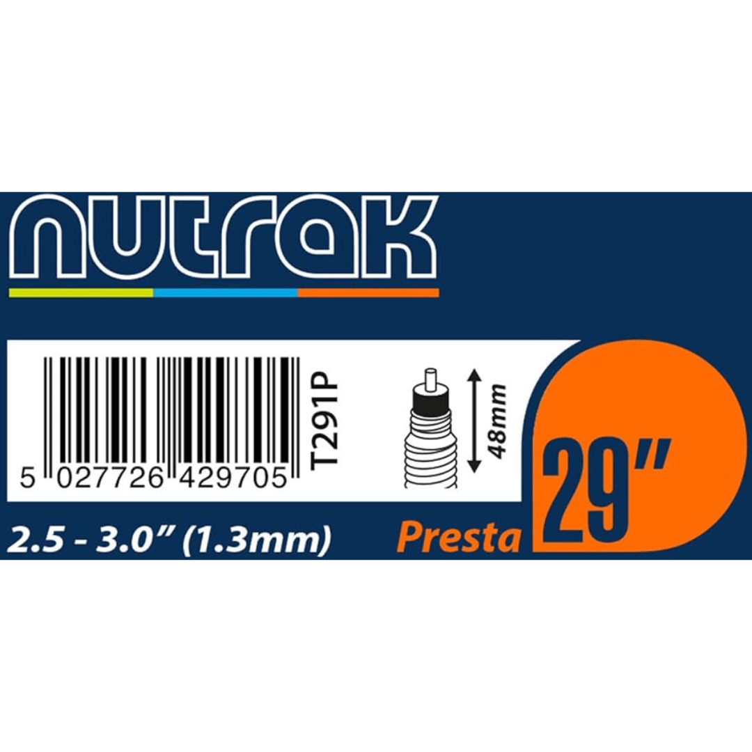 Nutrak 29 x 2.5 - 3.0" Wide Presta Valve Inner Tube