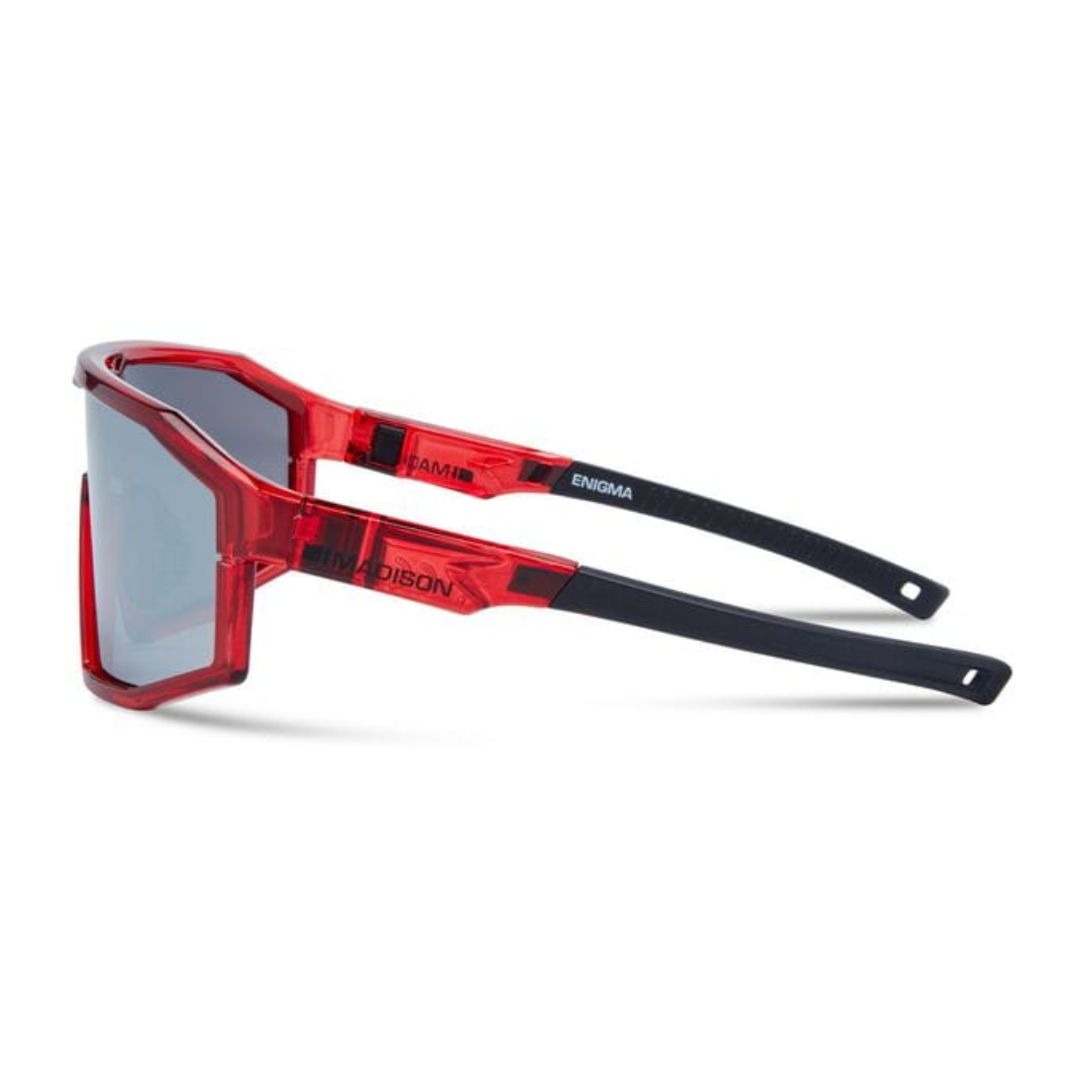 Alternative view of Madison Enigma Sunglasses 3 Pack - Crystal Red Frame with Black Mirror , Amber and Clear Lens