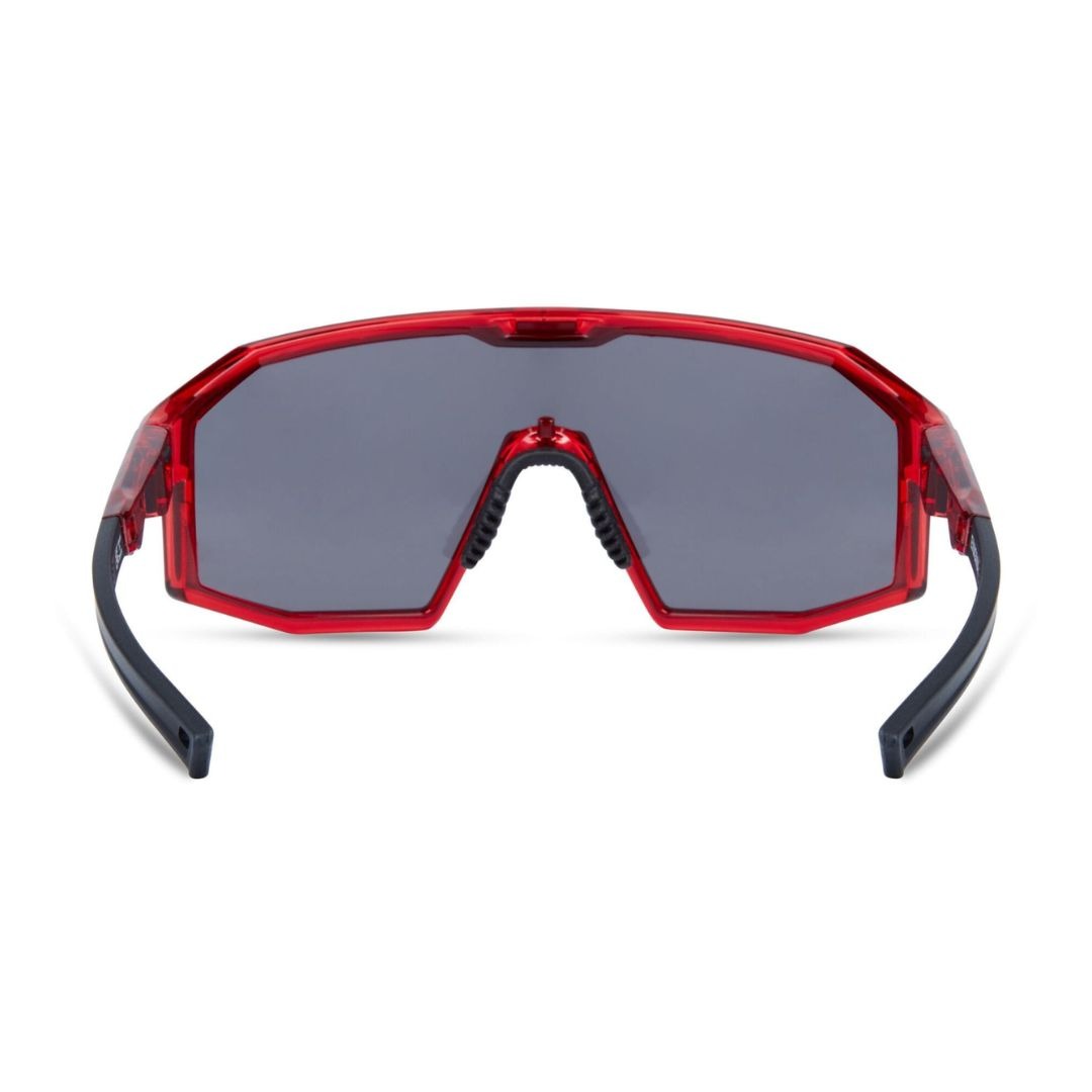 Madison Enigma Sunglasses 3 Pack - Crystal Red Frame with Black Mirror , Amber and Clear Lens - Image 4