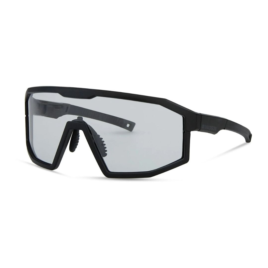 Madison Enigma Sunglasses - Matte Black with Clear Lens