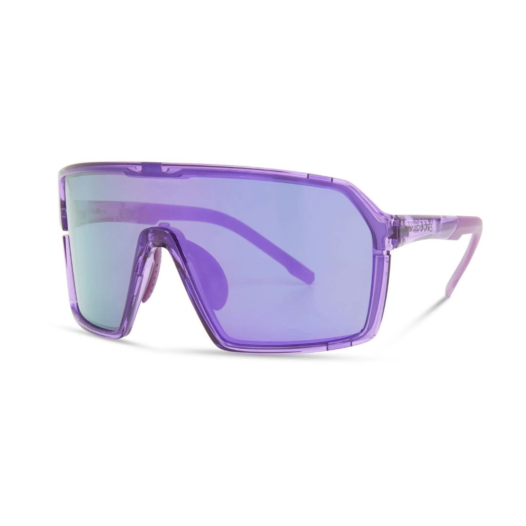 Madison Crypto Sunglasses 3 Pack Crystal Gloss Purple with Purple, Amber and Clear Lenses