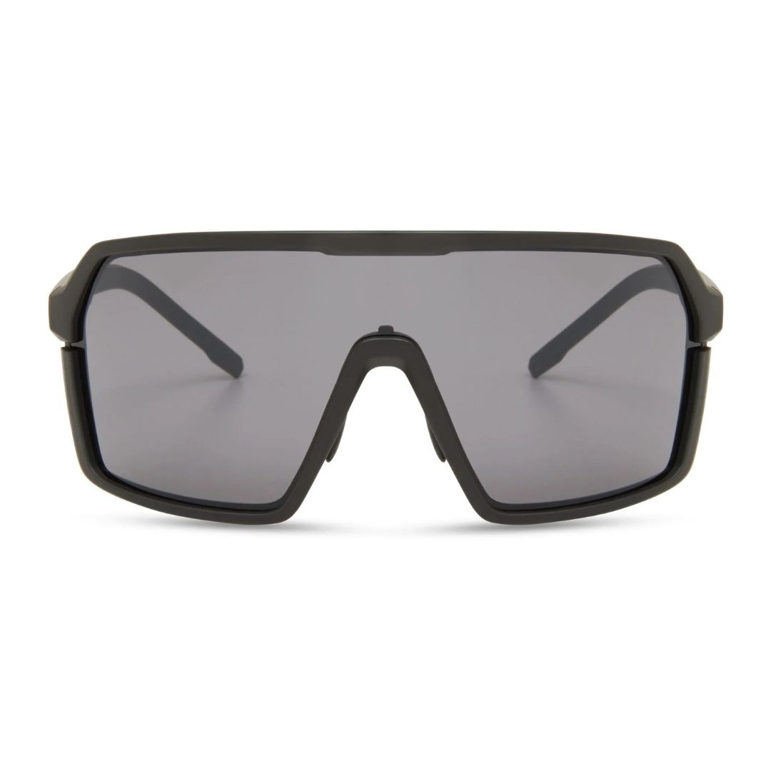 Alternative view of Madison Crypto Sunglasses Matte Black with Black Mirror Lens